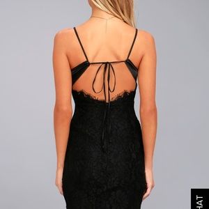 Black lace dress